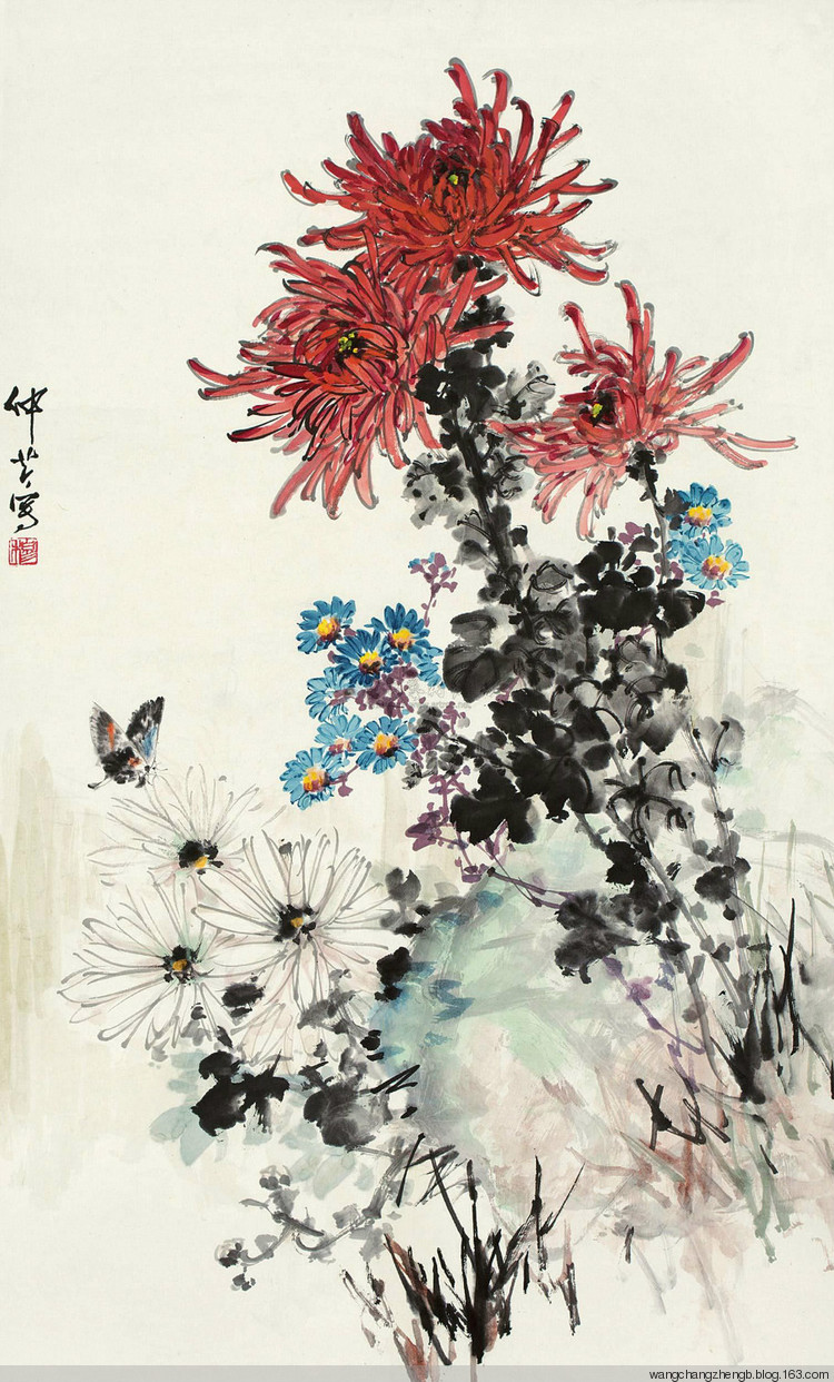 穆仲芹国画花鸟作品