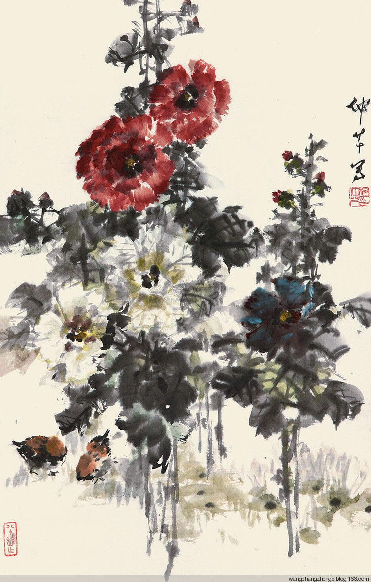 穆仲芹国画花鸟作品