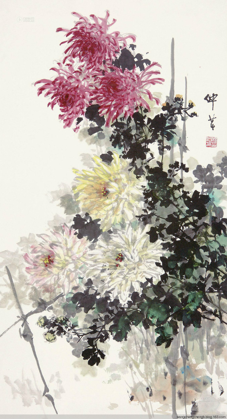 穆仲芹国画花鸟作品