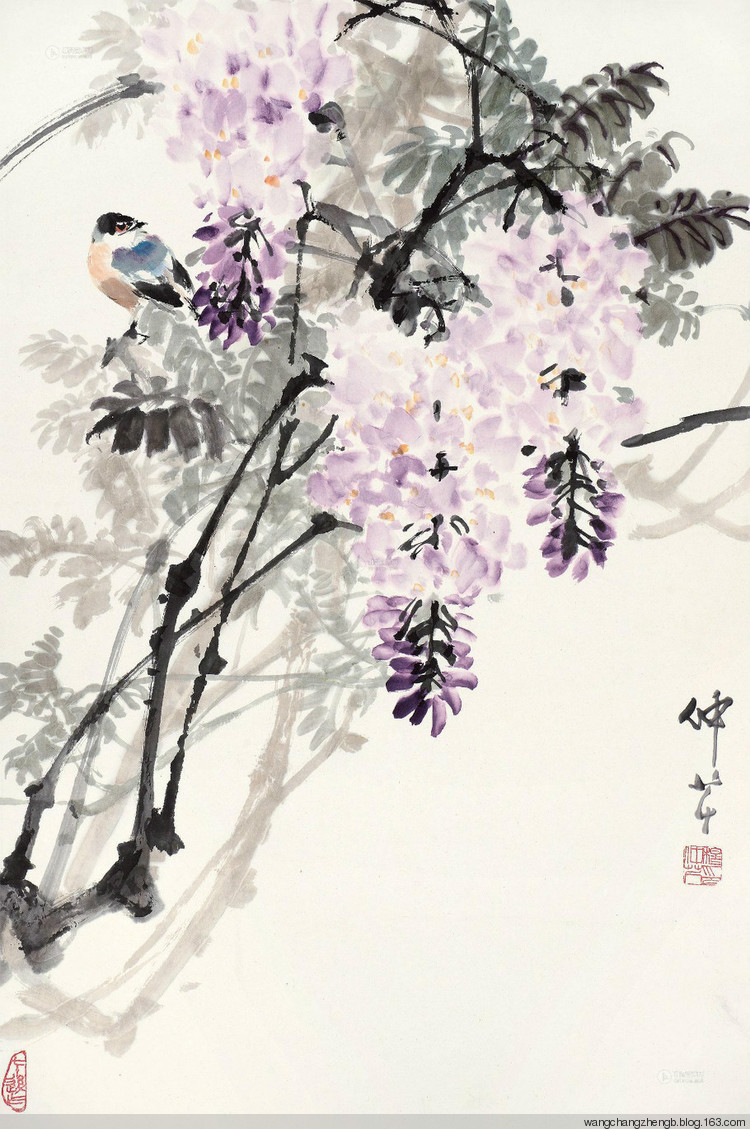 穆仲芹国画花鸟作品