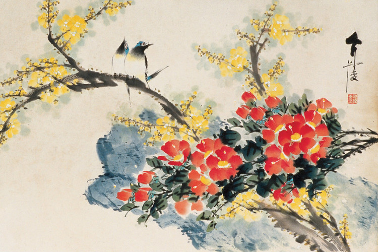 房介复国画花鸟作品