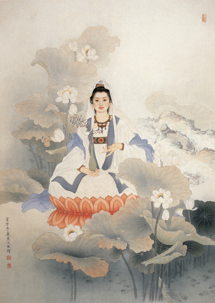 崔景哲国画人物作品