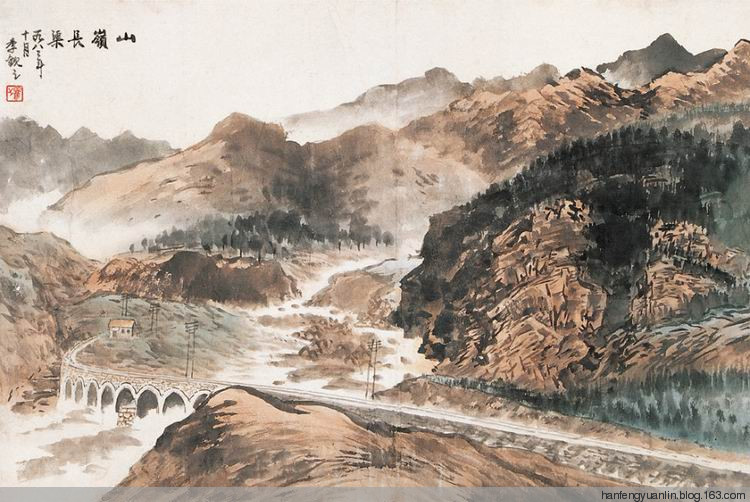 季观之国画山水作品