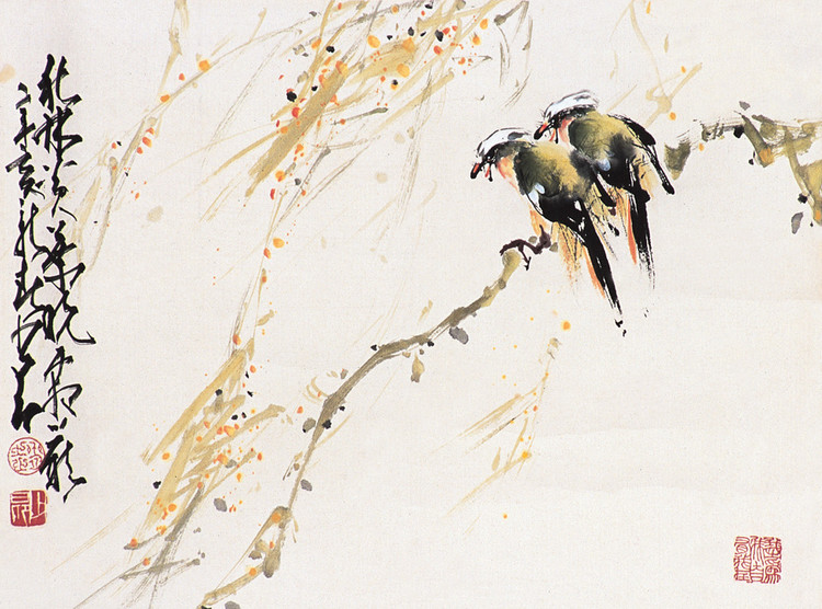 赵少昂国画作品