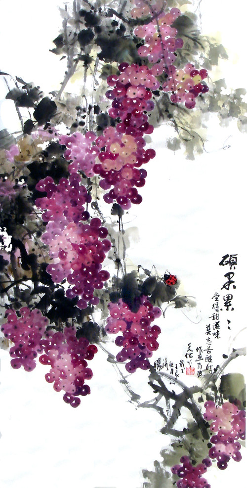 王天佑国画梅花作品