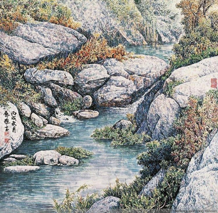 郭雅玉国画山水作品