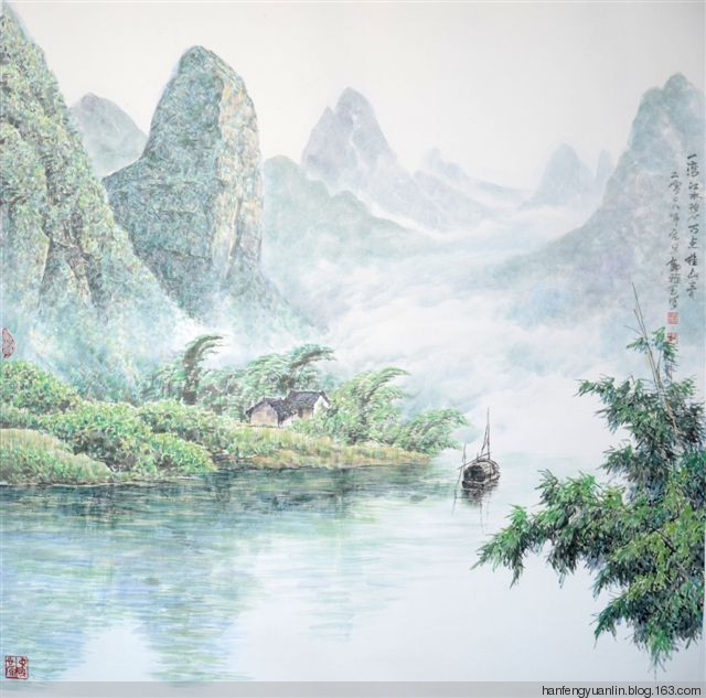 郭雅玉国画山水作品