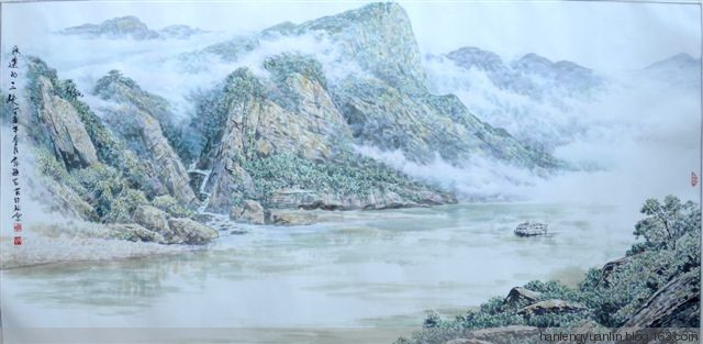 郭雅玉国画山水作品