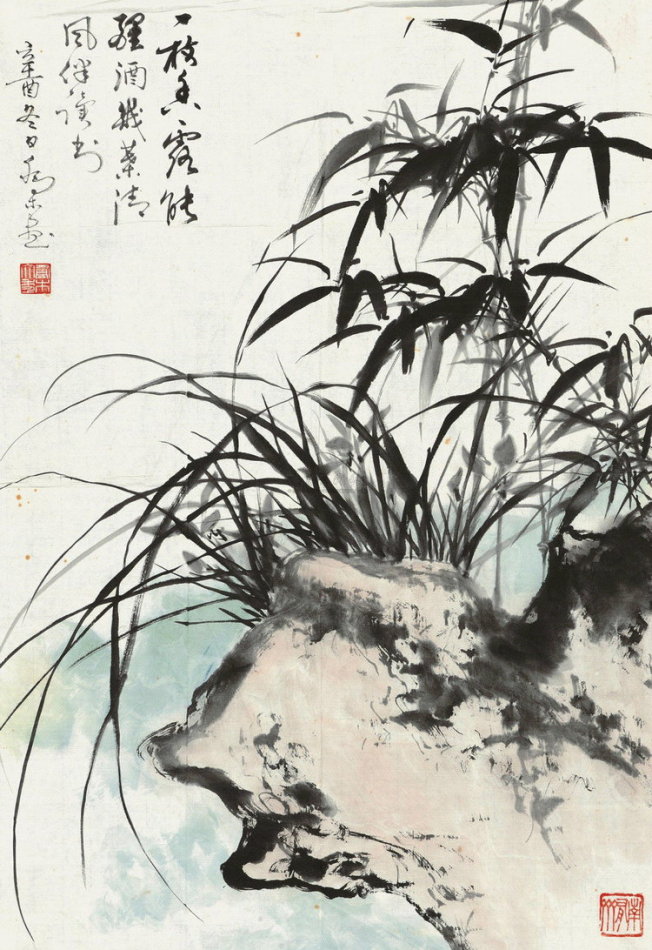 乔木国画花鸟作品