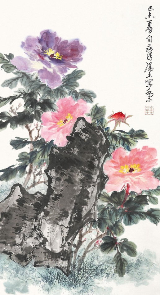乔木国画花鸟作品