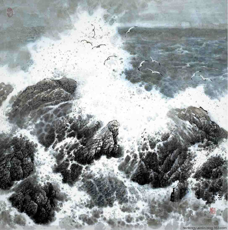 宋明远国画山水作品（一）