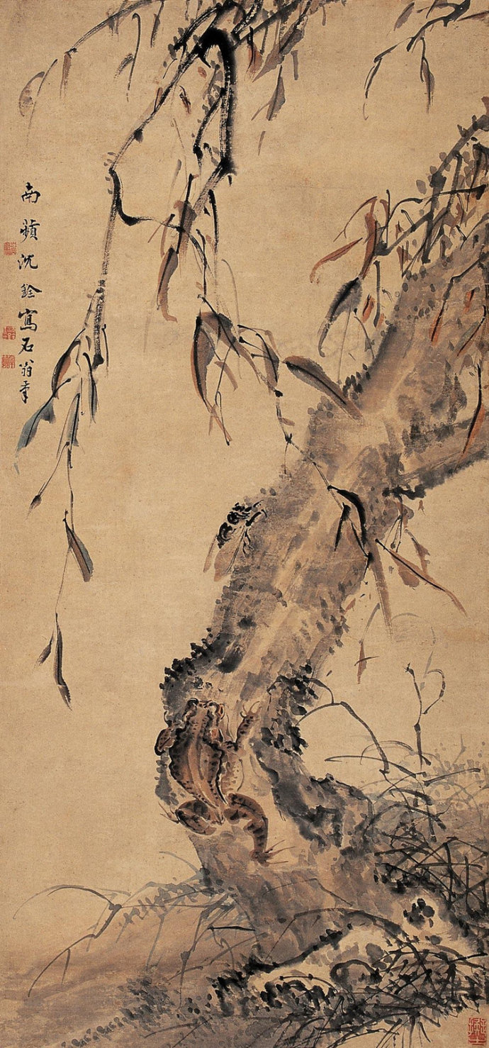沈铨国画花鸟作品
