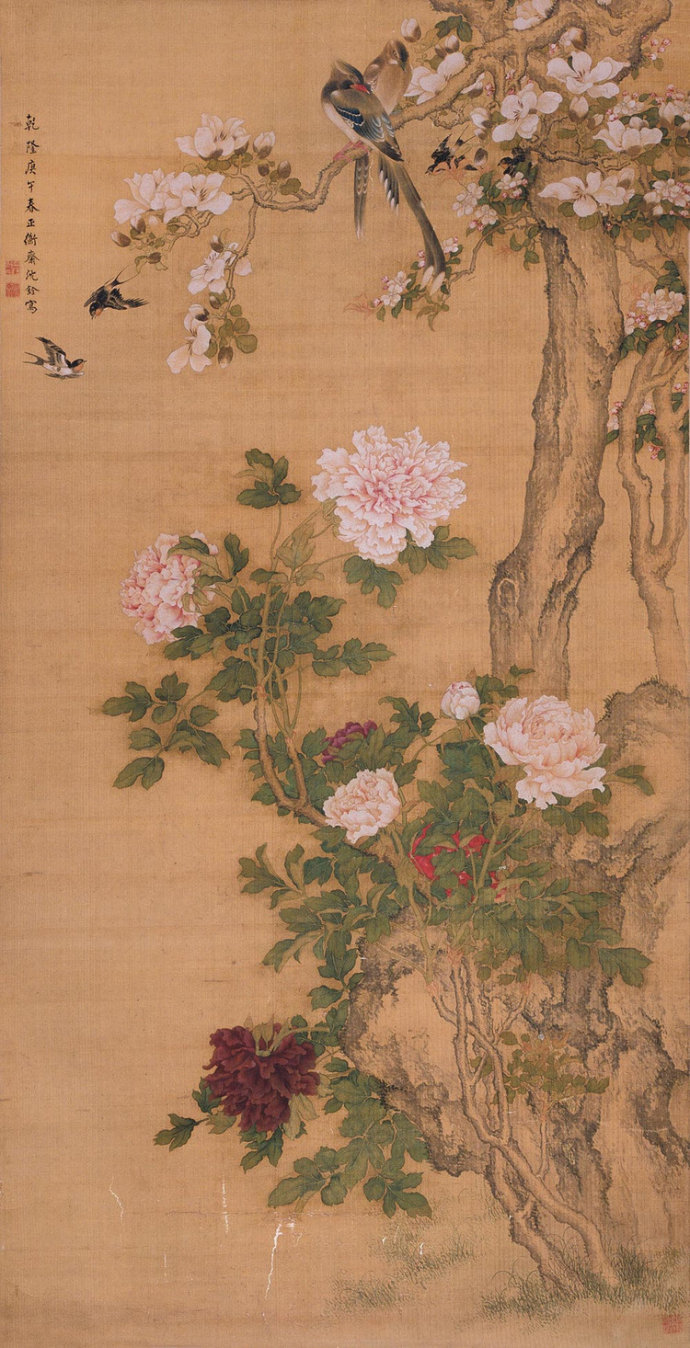 沈铨国画花鸟作品