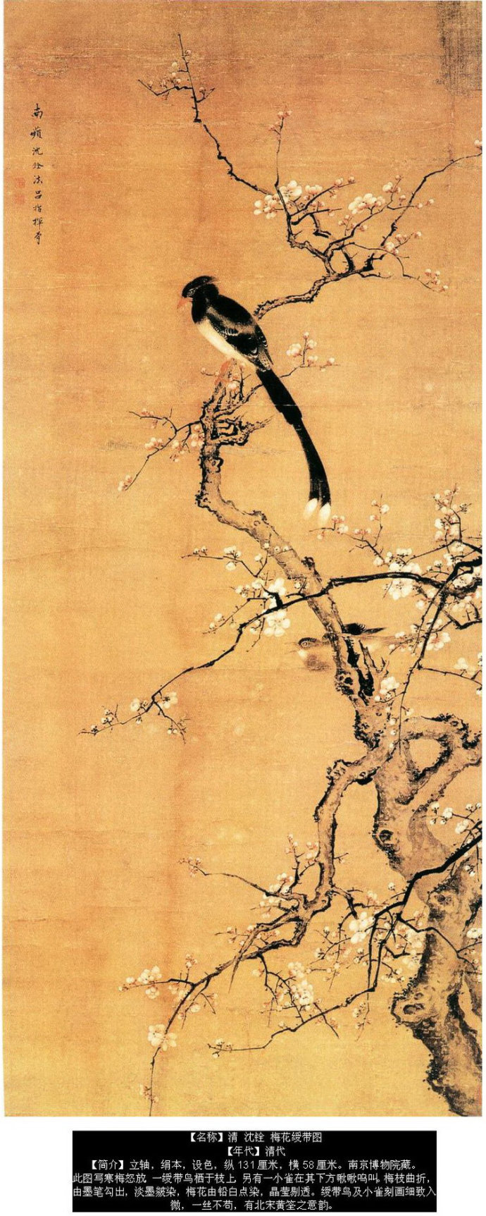沈铨国画花鸟作品
