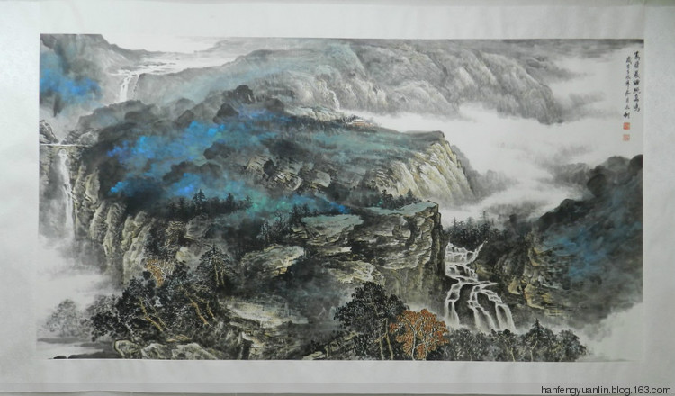钟永翔国画山水作品