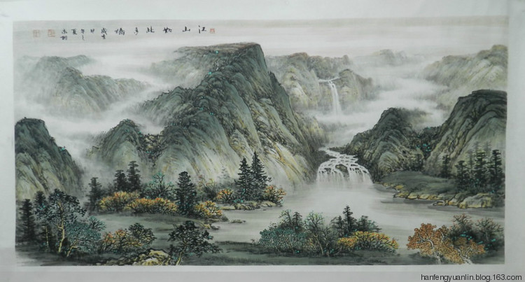 钟永翔国画山水作品