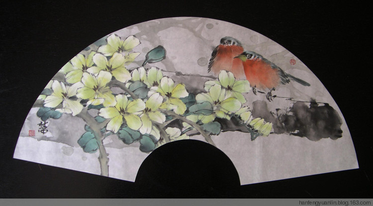 林深国画花鸟作品
