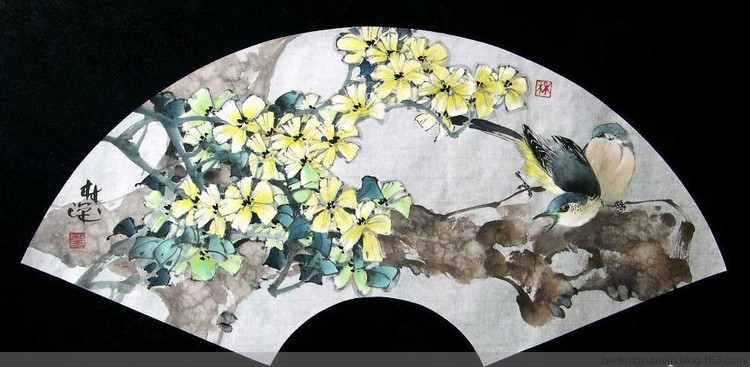 林深国画花鸟作品