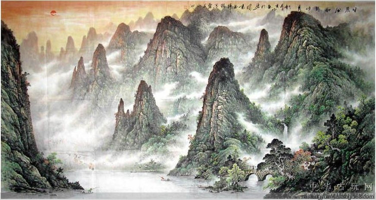 李宗峻国画山水作品