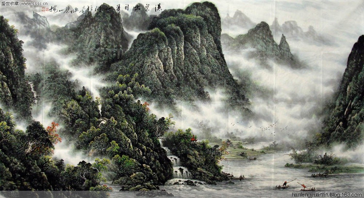 李宗峻国画山水作品