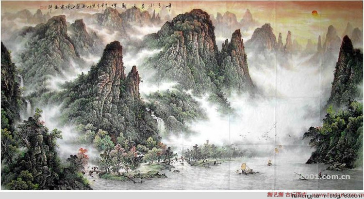 李宗峻国画山水作品