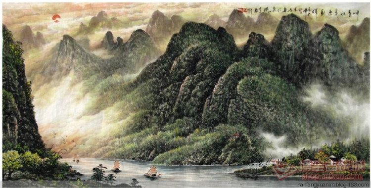 李宗峻国画山水作品