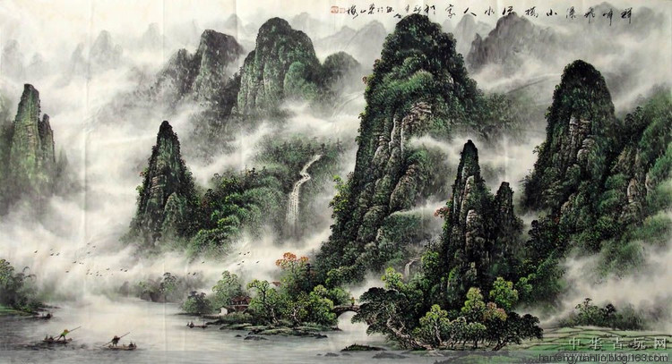 李宗峻国画山水作品