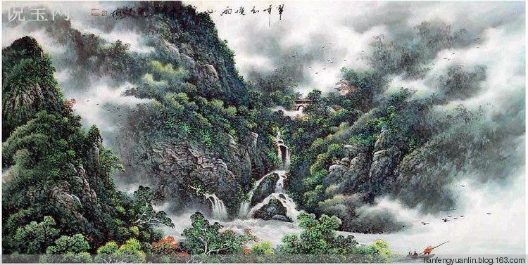 李宗峻国画山水作品