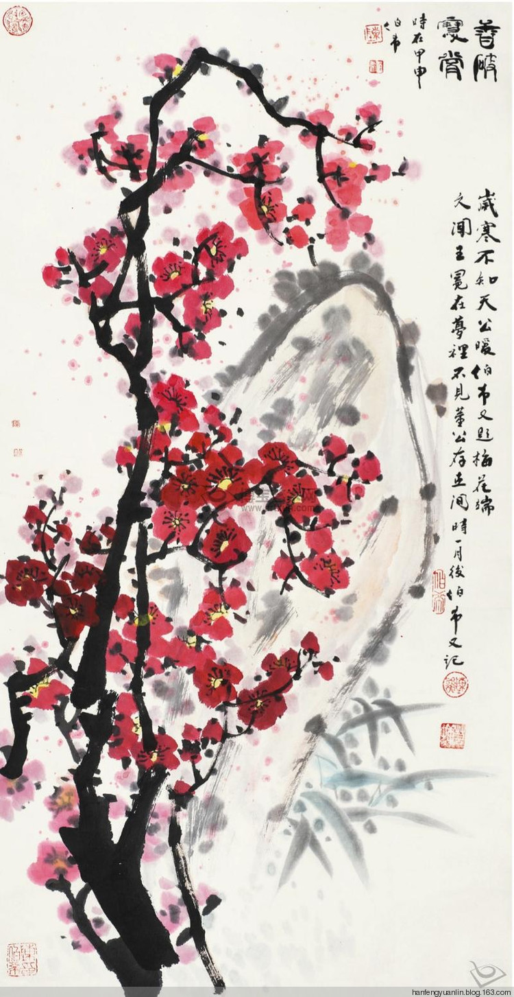 陈伯希国画花鸟作品