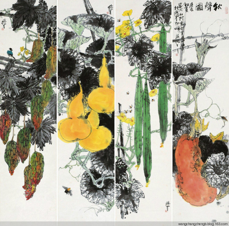 林德才国画花鸟作品