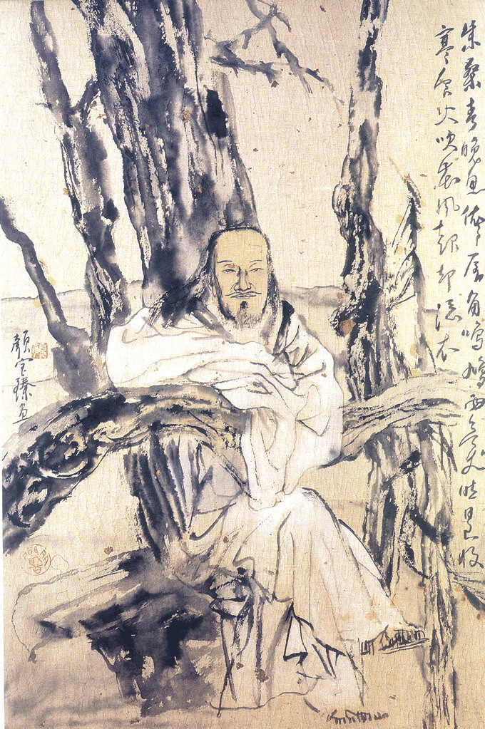 颜宝臻国画人物作品