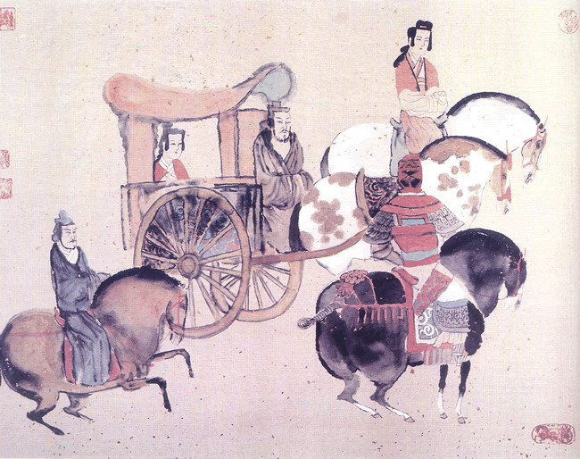 颜宝臻国画人物作品