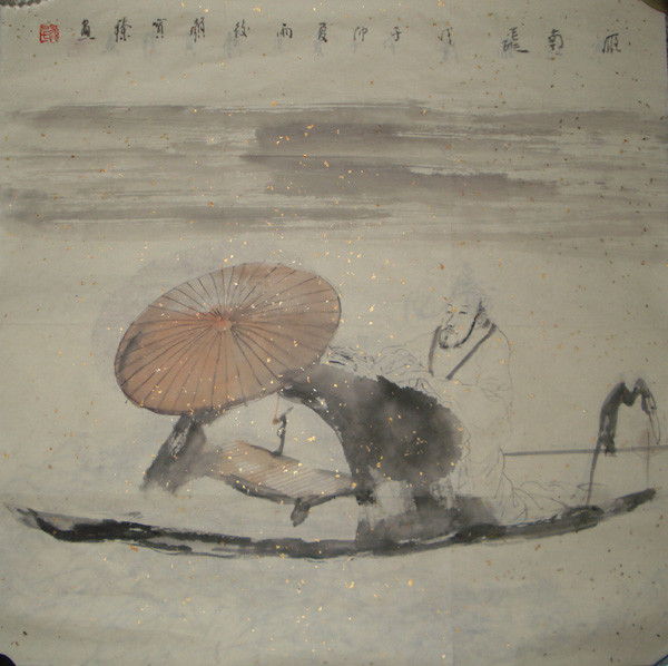 颜宝臻国画人物作品