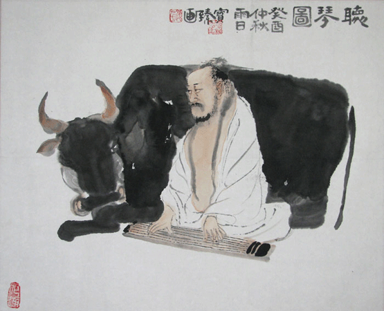 颜宝臻国画人物作品