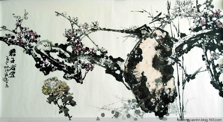 李进学国画花鸟作品