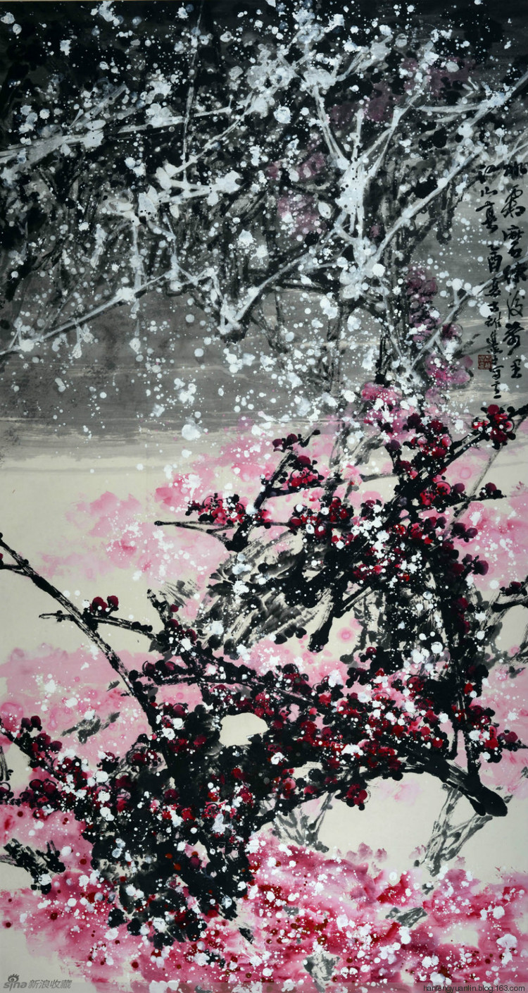 李进学国画花鸟作品