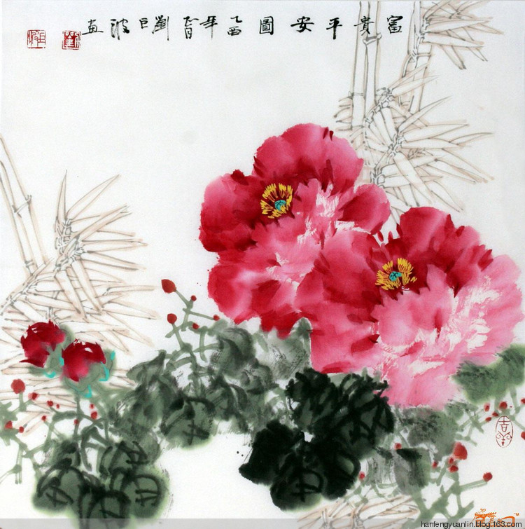 刘巨波国画花鸟作品