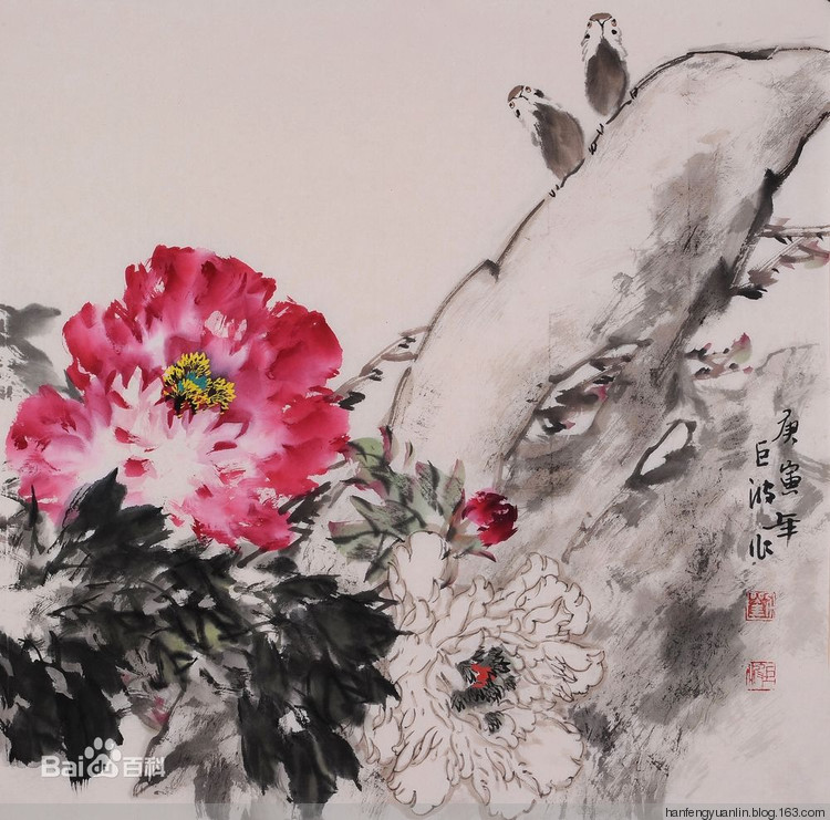 刘巨波国画花鸟作品