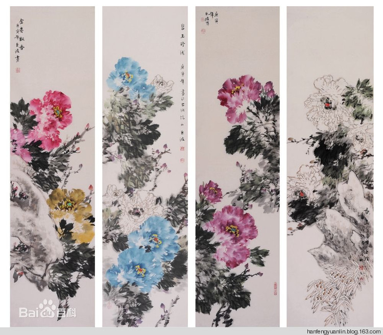 刘巨波国画花鸟作品