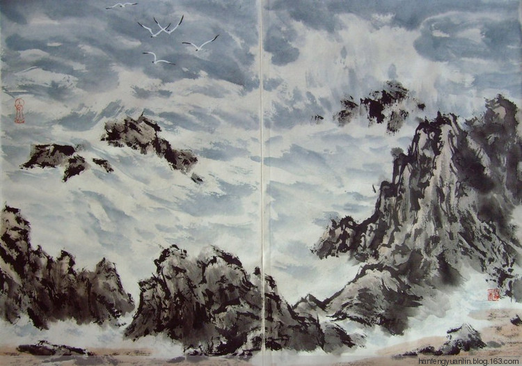 杨芝文国画作品