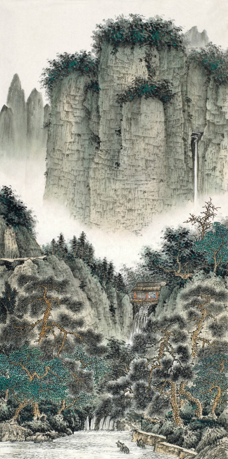 刘广国画山水作品