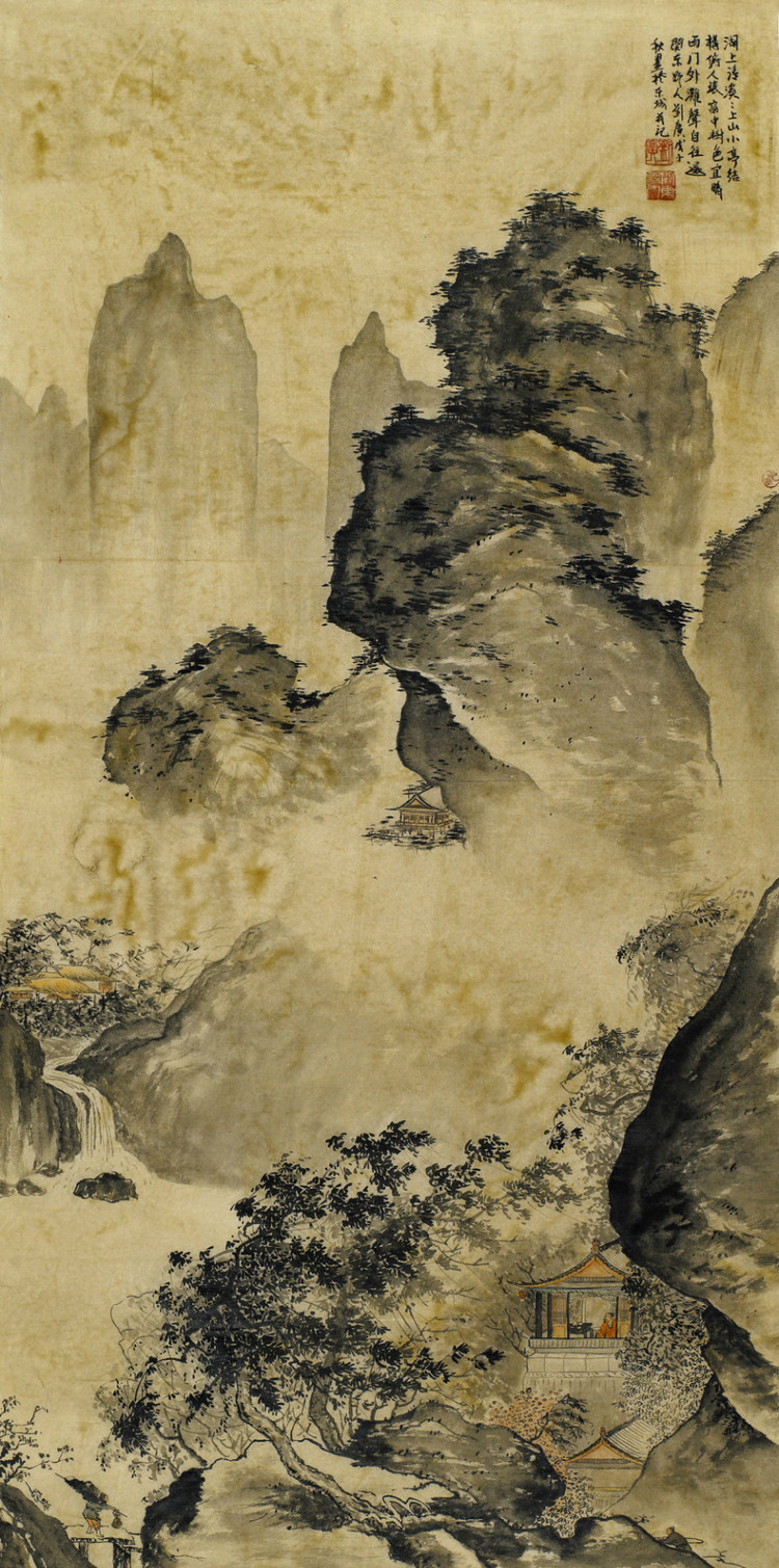 刘广国画山水作品