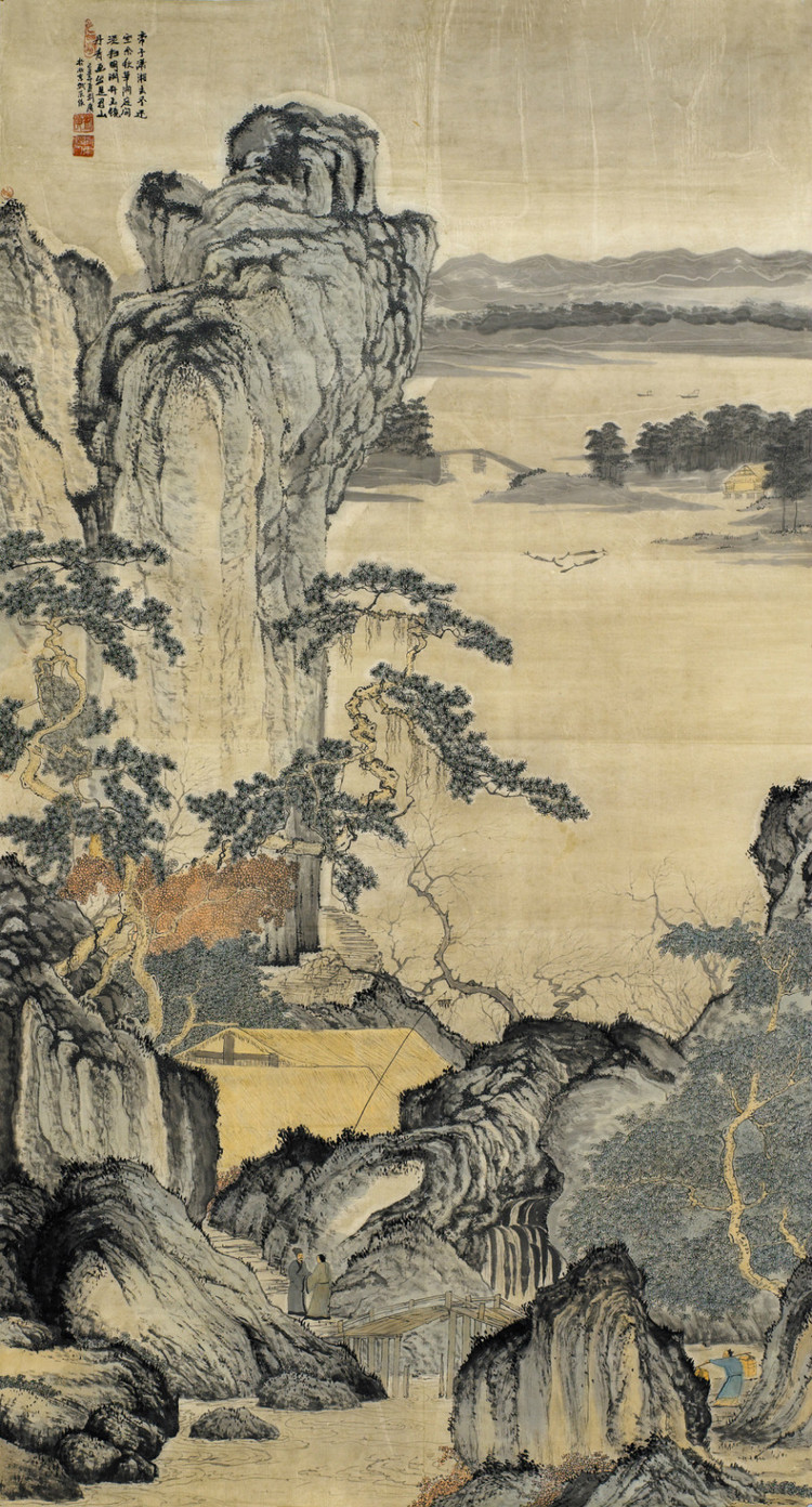 刘广国画山水作品