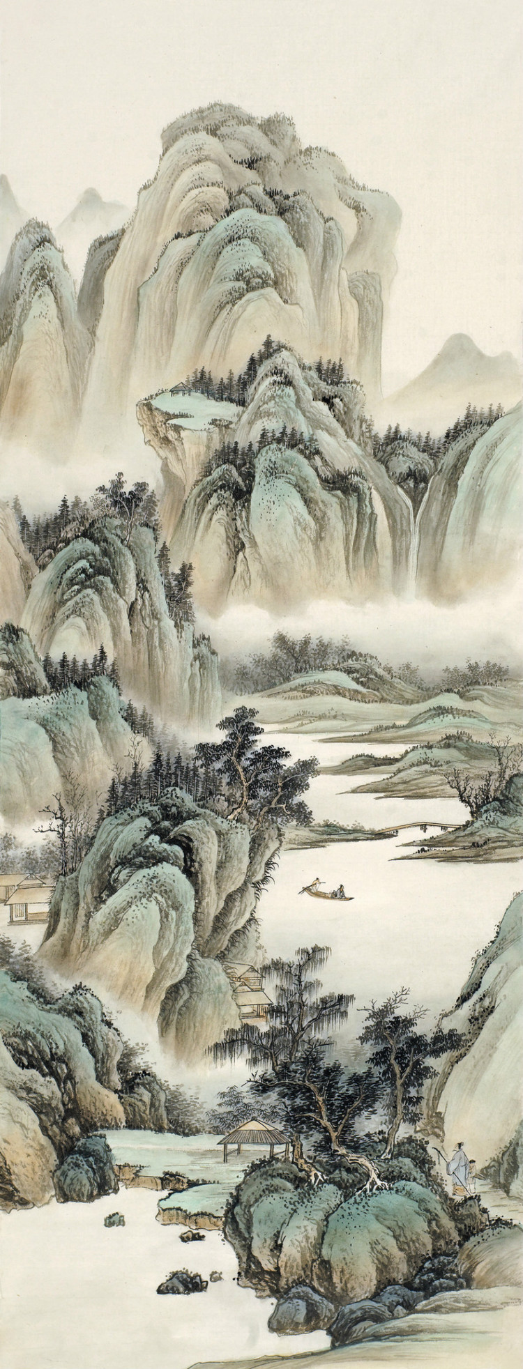刘广国画山水作品