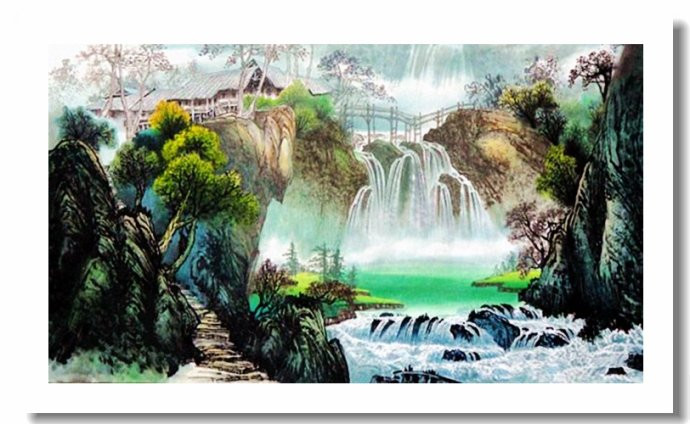 柳恒金国画山水作品