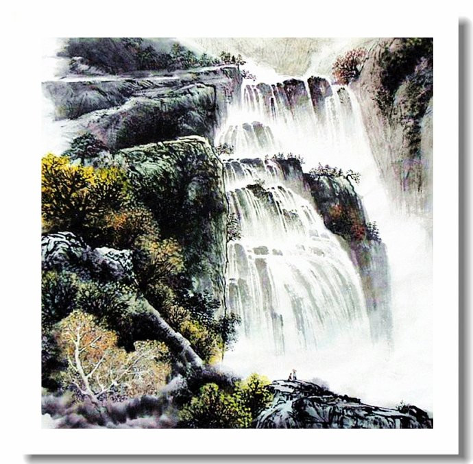 柳恒金国画山水作品