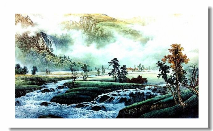 柳恒金国画山水作品