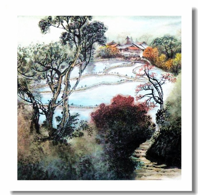 柳恒金国画山水作品