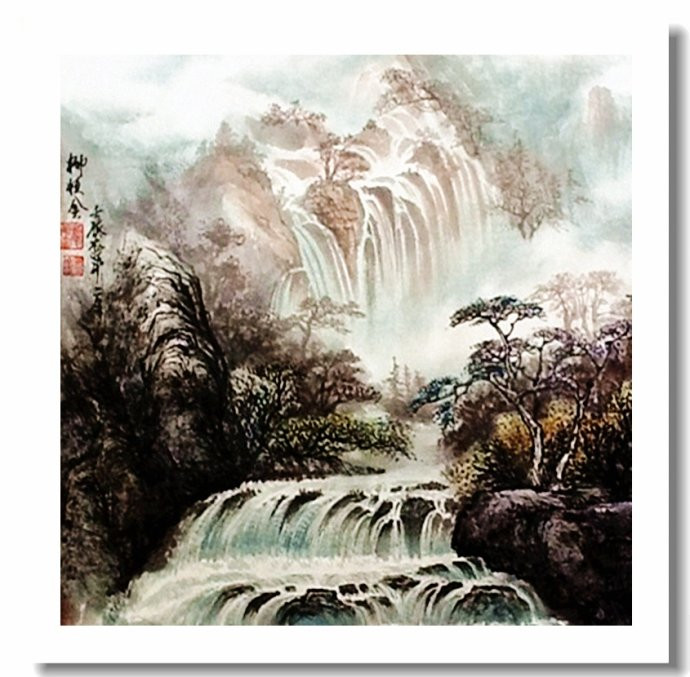 柳恒金国画山水作品