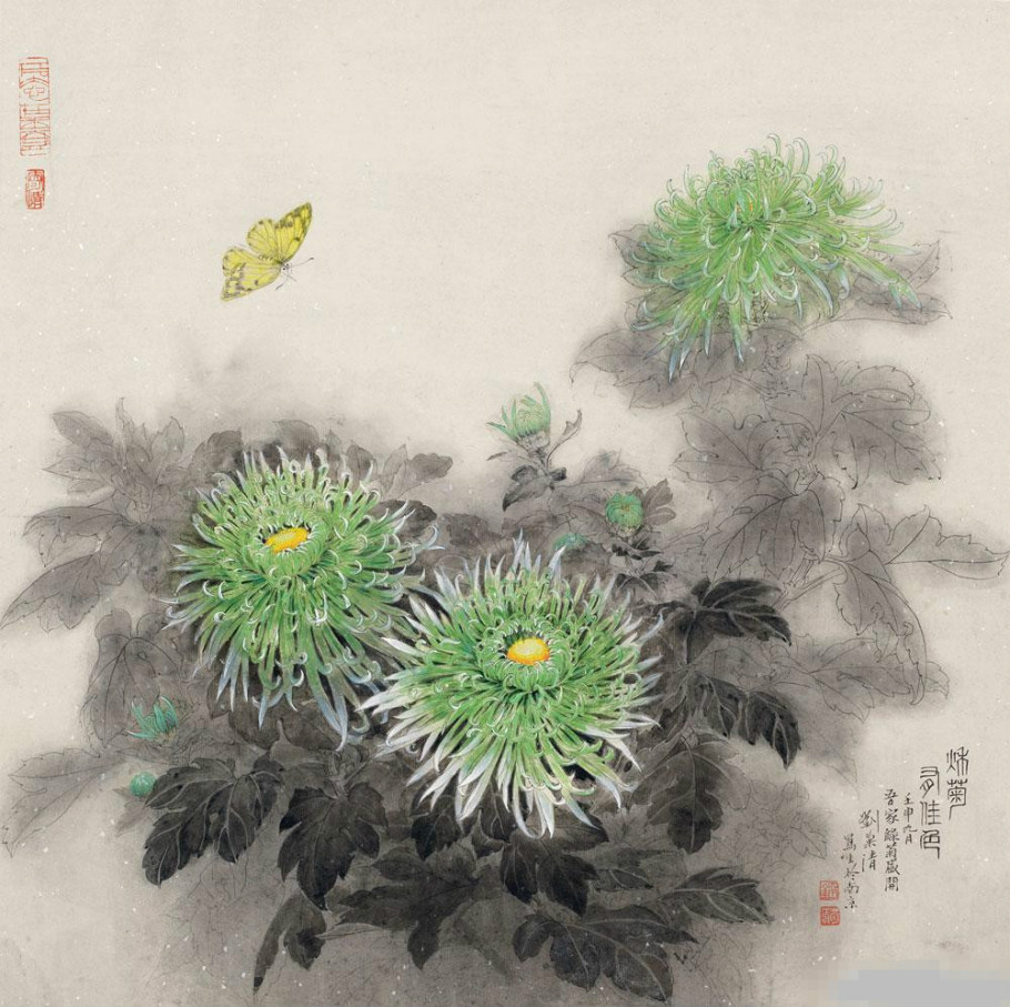 刘菊清国画花鸟作品